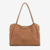 Lancaster - Grand sac cabas épaule daim Suède Ida